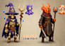 create low poly 3d character models, rigging, and animation for game assets